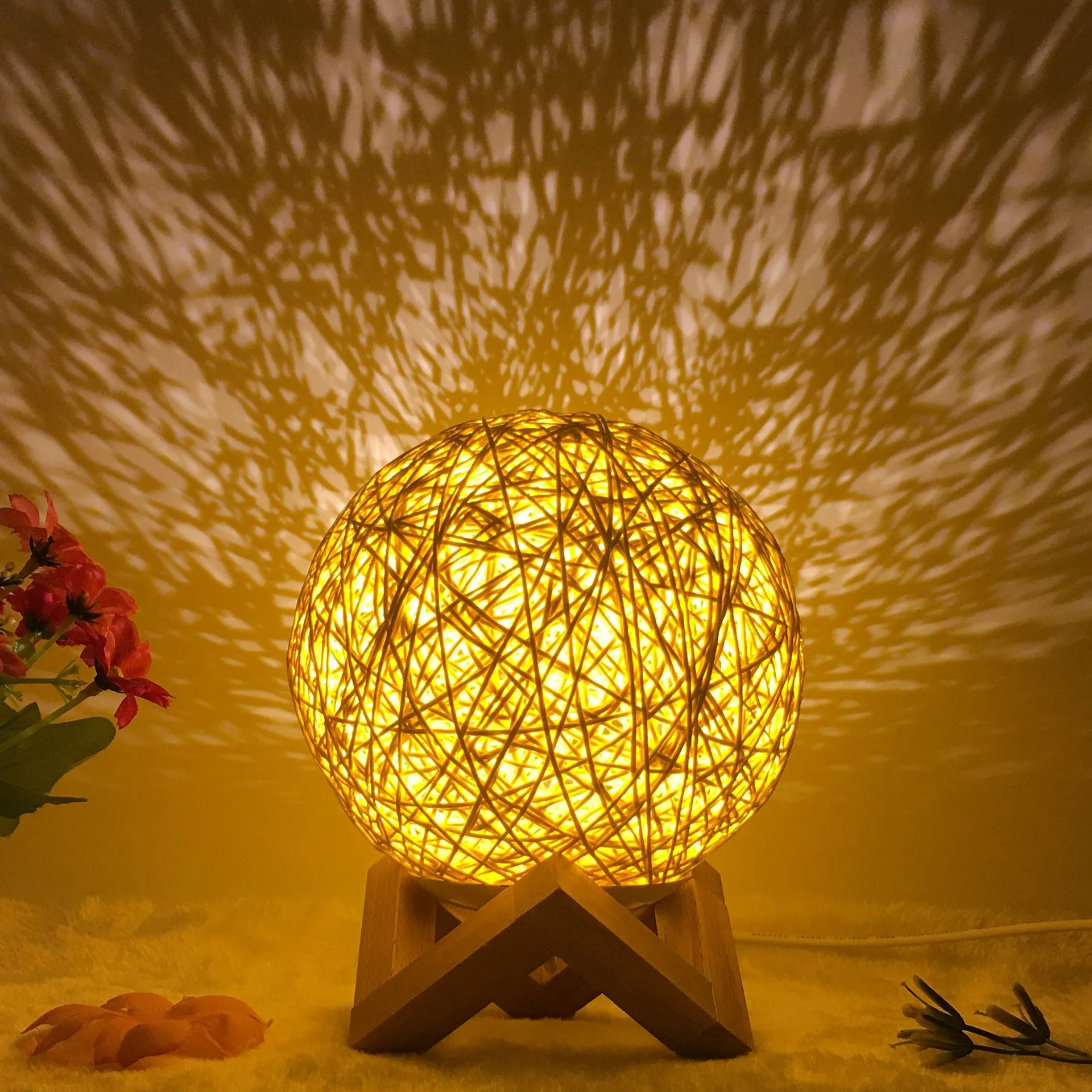 Unique LED Creative Linen Table Lamp