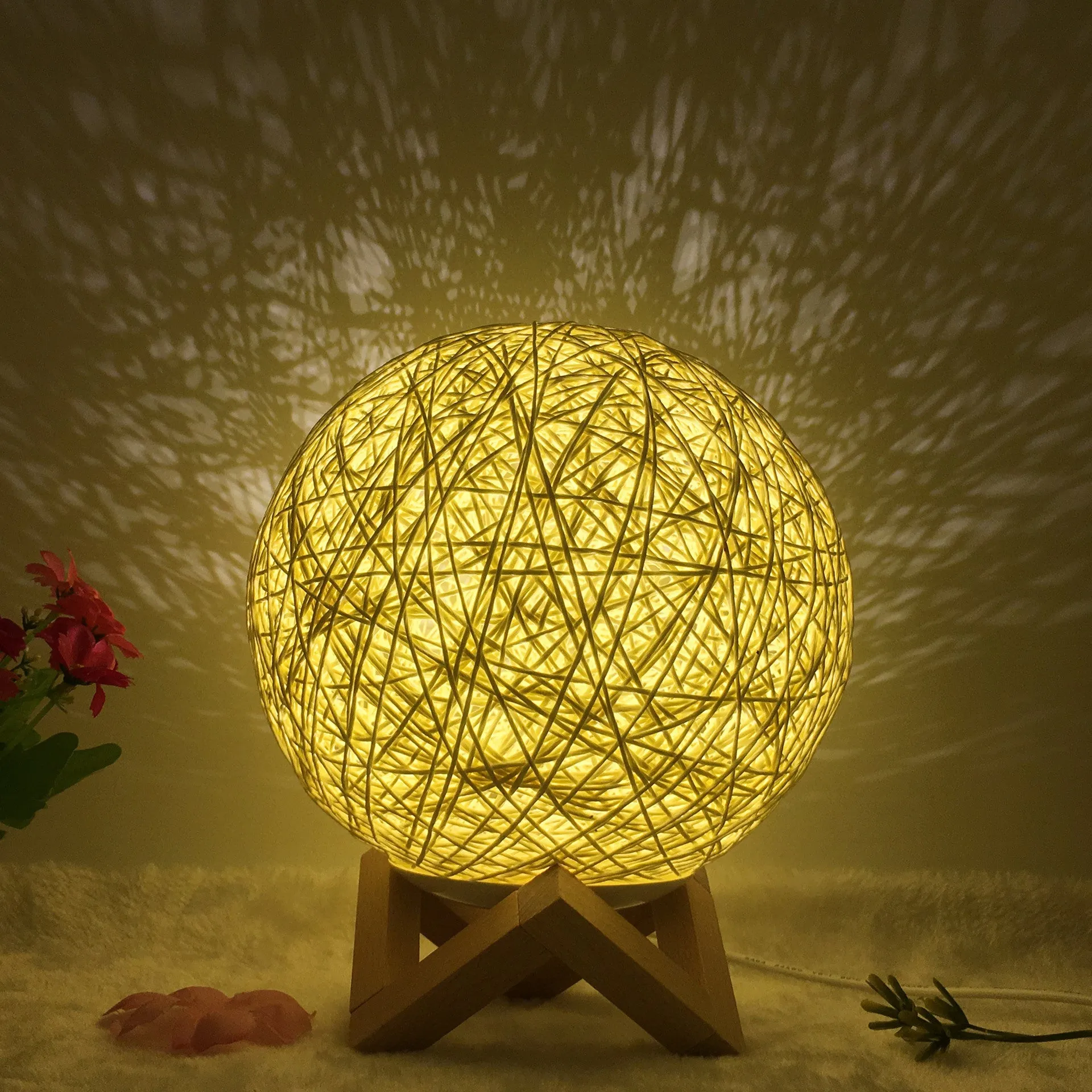Unique LED Creative Linen Table Lamp