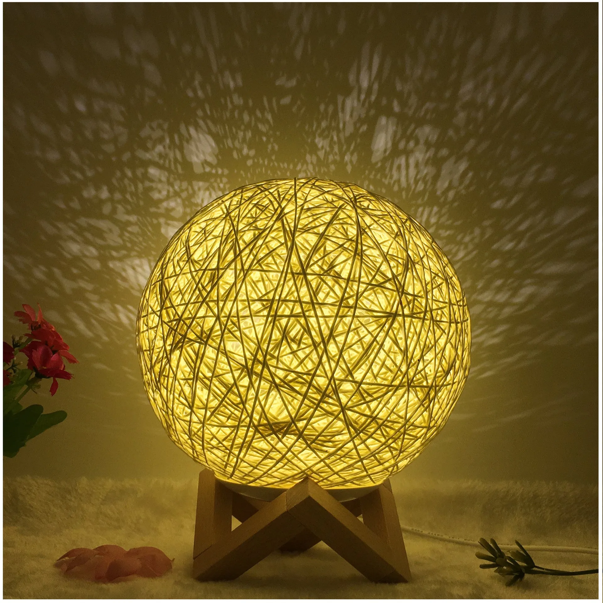 Unique LED Creative Linen Table Lamp