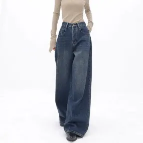 Vintage High Waist Oversized Casual Baggy Wide Leg Grunge Streetwear Jeans
